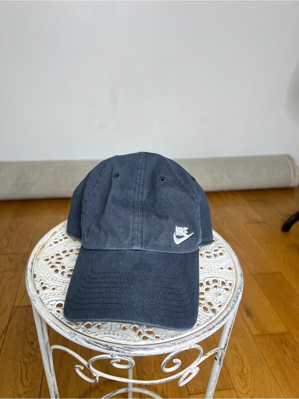 Nike Dark Blue Embroidered Swoosh Cap
